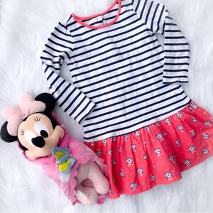Bundle Toddler Gymboree Dress + Minnie Mouse Baby Plush